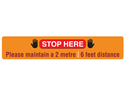 Picture of Physical Distancing Stop Line Decal
